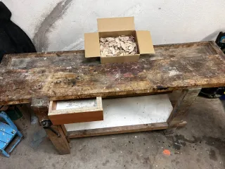 Banco de carpintería de madera haya maciza