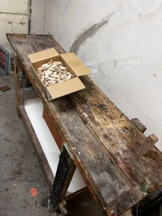 Banco de carpintería de madera haya maciza