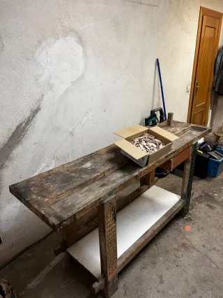 Banco de carpintería de madera haya maciza