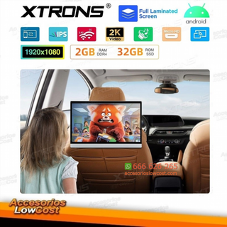 Pantalla para reposacabezas IPS FHD de 13,3" y An