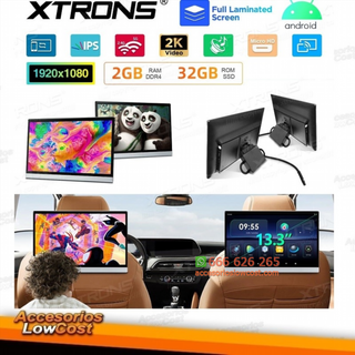 Pantalla para reposacabezas IPS FHD de 13,3" y An