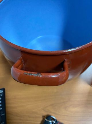 Olla de porcelana roja 18L