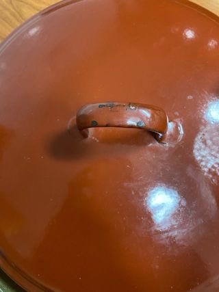 Olla de porcelana roja 18L