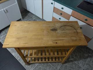 Carrito Auxiliar Cocina Madera