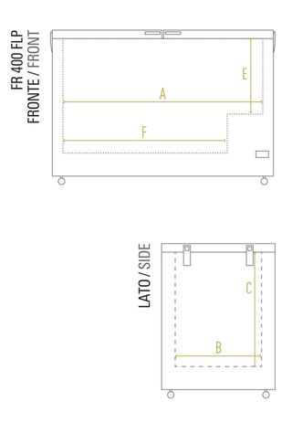 Congelatore a pozzetto Klimaitalia FR400FLP
