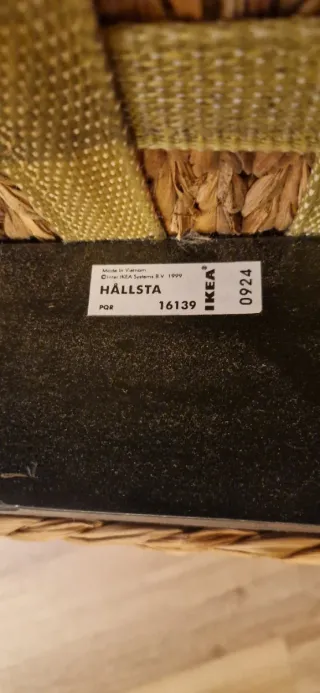4 Sillas Ikea Hallsta Mimbre y Madera