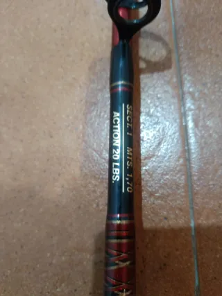 Caña curricán para pesca atun