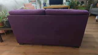 Sofá Morado 2 Plazas Tela