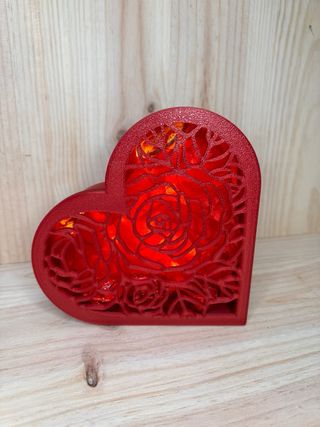 Joyero Corazón + Llavero Madera Grabado