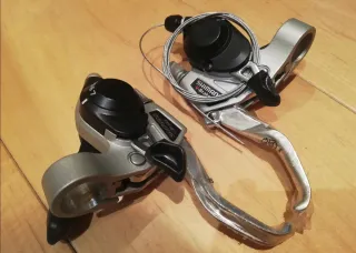 Juego de manetas de cambio 3x7 y frenos, SHIMANO