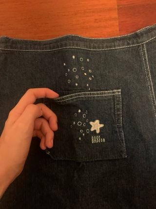 Falda pantalón vaquera niña 12-13 años