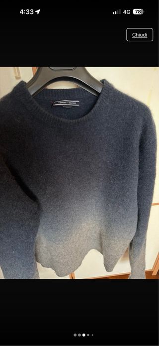 Maglione Tommy Hilfiger sfumato blu/grigio