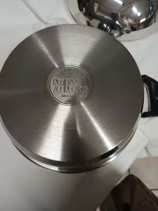 Casseruola 30 cm acciaio con coperchio a campana