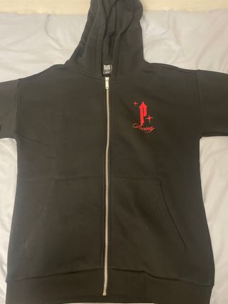 Sudadera Black Squad con cremallera