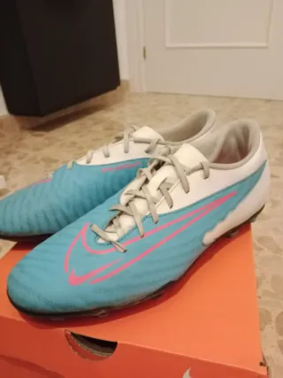 Scarpe da calcio Nike Phantom Blu/Bianco