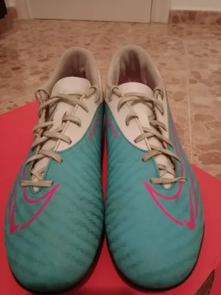 Scarpe da calcio Nike Phantom Blu/Bianco