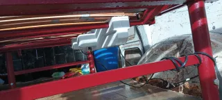 Cama articulada metálica con somier de madera