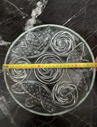 Juego Fuentes Cristal Tallado Macedonia/Postre