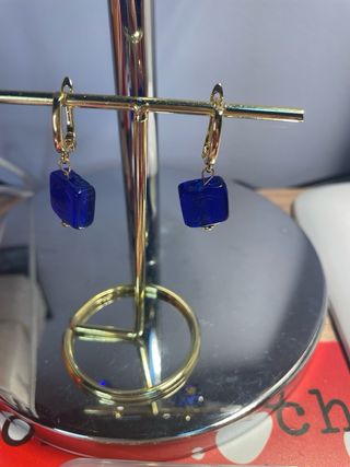 Pendientes Murano Bronce, Azul o Rosa