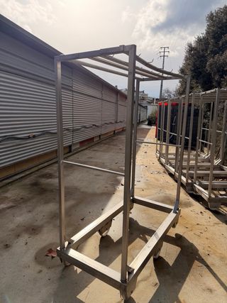 Carros para colgar embutidos acero inoxidable