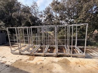 Carros para colgar embutidos acero inoxidable