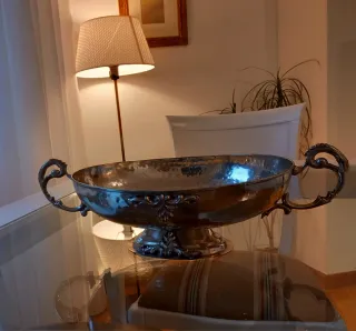 Frutero/Centro de Mesa Plateado