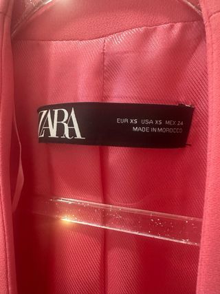 Americana Zara Rosa Talla XS