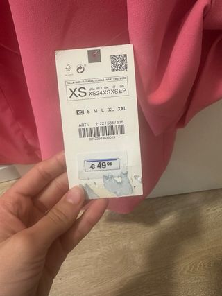 Americana Zara Rosa Talla XS