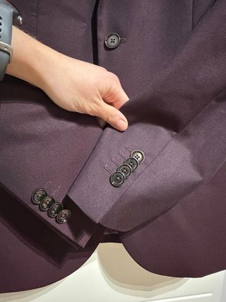 Americana / Blazer Slim Fit Morado