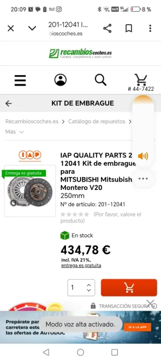 Kit Embrague Mitsubishi Montero