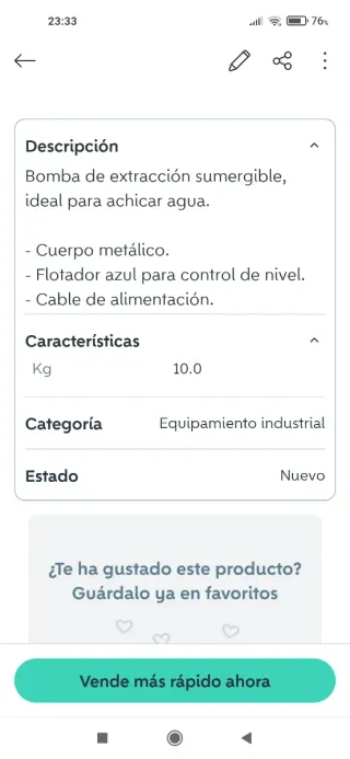 Bomba de agua sumergible