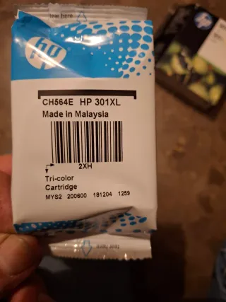 Tinta HP 301XL Tricolor CH564E original