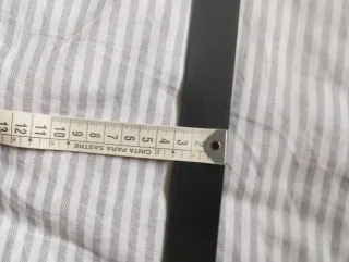 Cinturón negro hebilla dorada trenzada de mujer