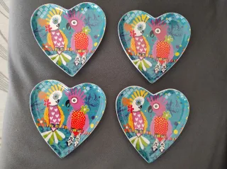Piattino Maxwell Williams Cuore Pappagalli