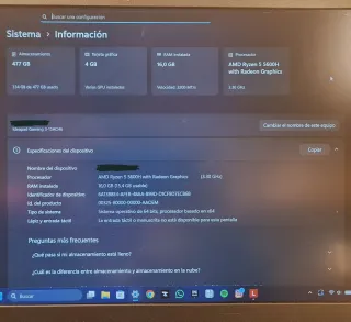 Portátil Gaming Lenovo