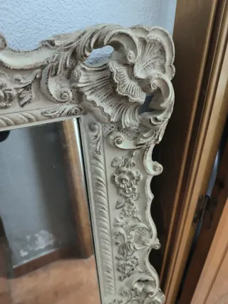 ESPEJO ANTIGUO ESTILO ROCOCÓ FRANCÉS