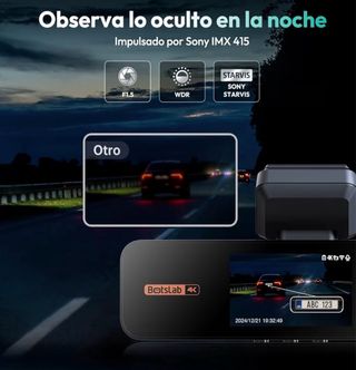 Botslab Dash Cam 4K Delantera y Trasera