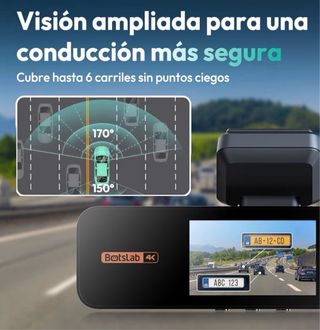 Botslab Dash Cam 4K Delantera y Trasera