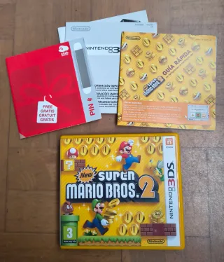 Pack 4 Cajas Juegos Nintendo 3DS y Wii Mario Bros