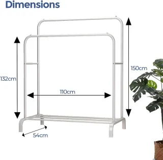 Burro Ropa Doble Perchero Colgador