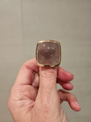 Anillo Oro Piedra luna