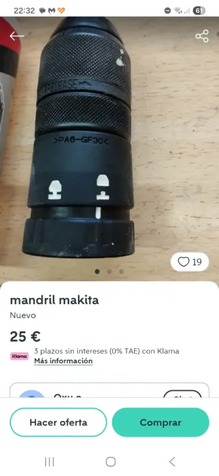 Mandril Makita DRH