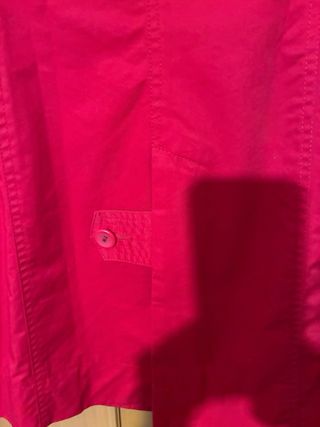 Parka Roja Doble Botonadura Talla M