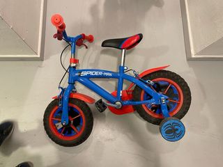 Bicicleta Spiderman niño 3 años