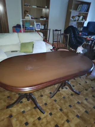 Mesa comedor extensible grande + 8 sillas