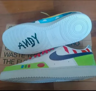 Zapatillas Nike court visión Lo NN pintadas a mano