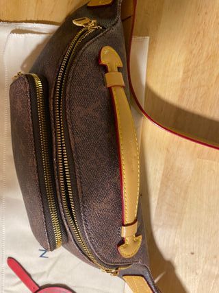 Riñonera Louis Vuitton Rush Unisex Marrón/Rojo