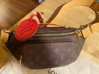 Riñonera Louis Vuitton Rush Unisex Marrón/Rojo