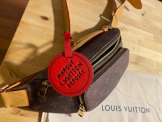 Riñonera Louis Vuitton Rush Unisex Marrón/Rojo