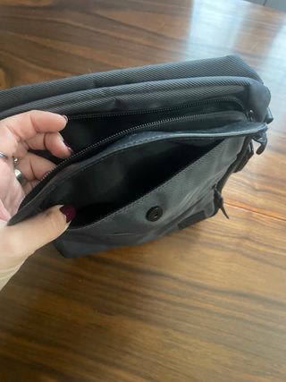 Bandolera Dustin Hombre Negra y Gris